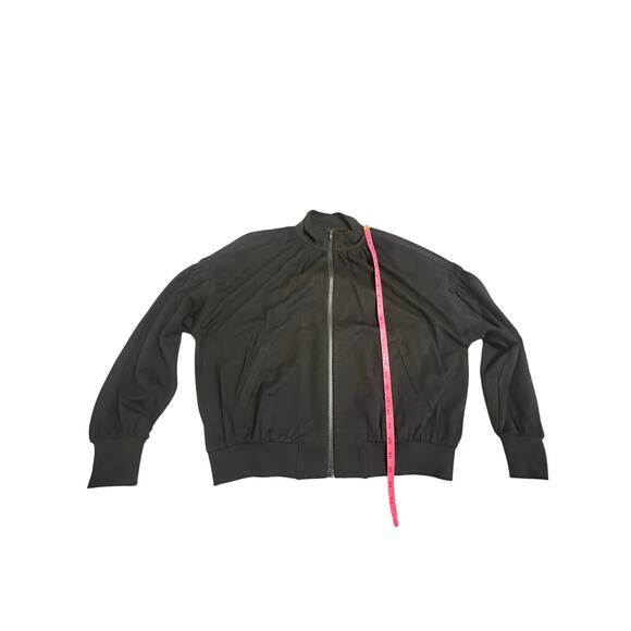 Cabi Black Zip-Up Bomber Jacket – Gathered Shoulders – Size Small - Picture 8 of 11